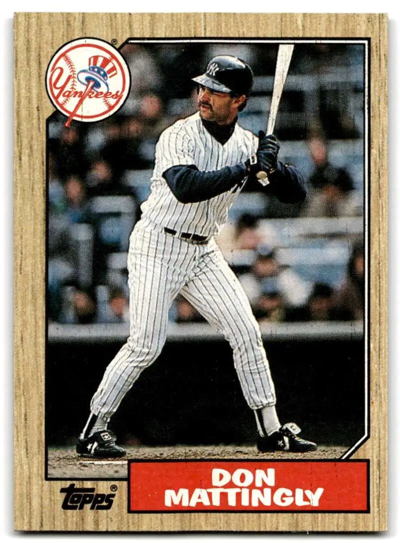 1987 Topps #500 Don Mattingly EX Excellent New York Yankees Baseball Card - Baseball Card Single