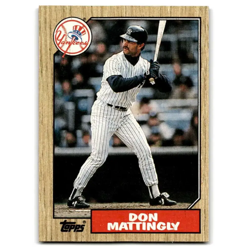 1987 Topps #500 Don Mattingly EX Excellent New York Yankees Baseball Card - Baseball Card Single