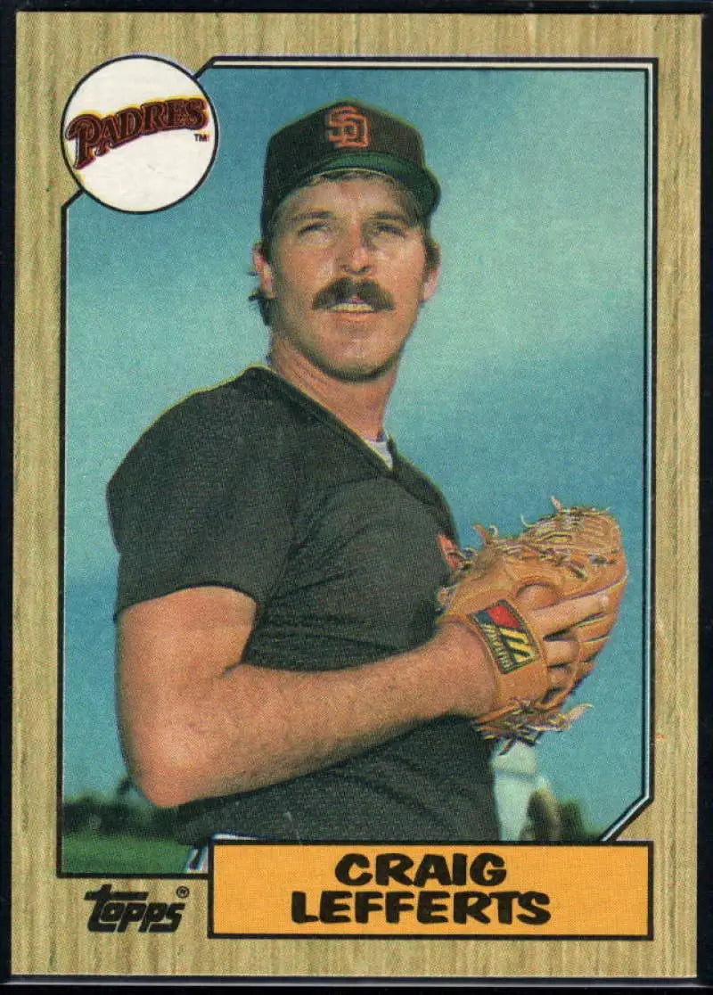 1987 Topps #501 Craig Lefferts EX Excellent San Diego Padres Baseball Card - Baseball Card Single