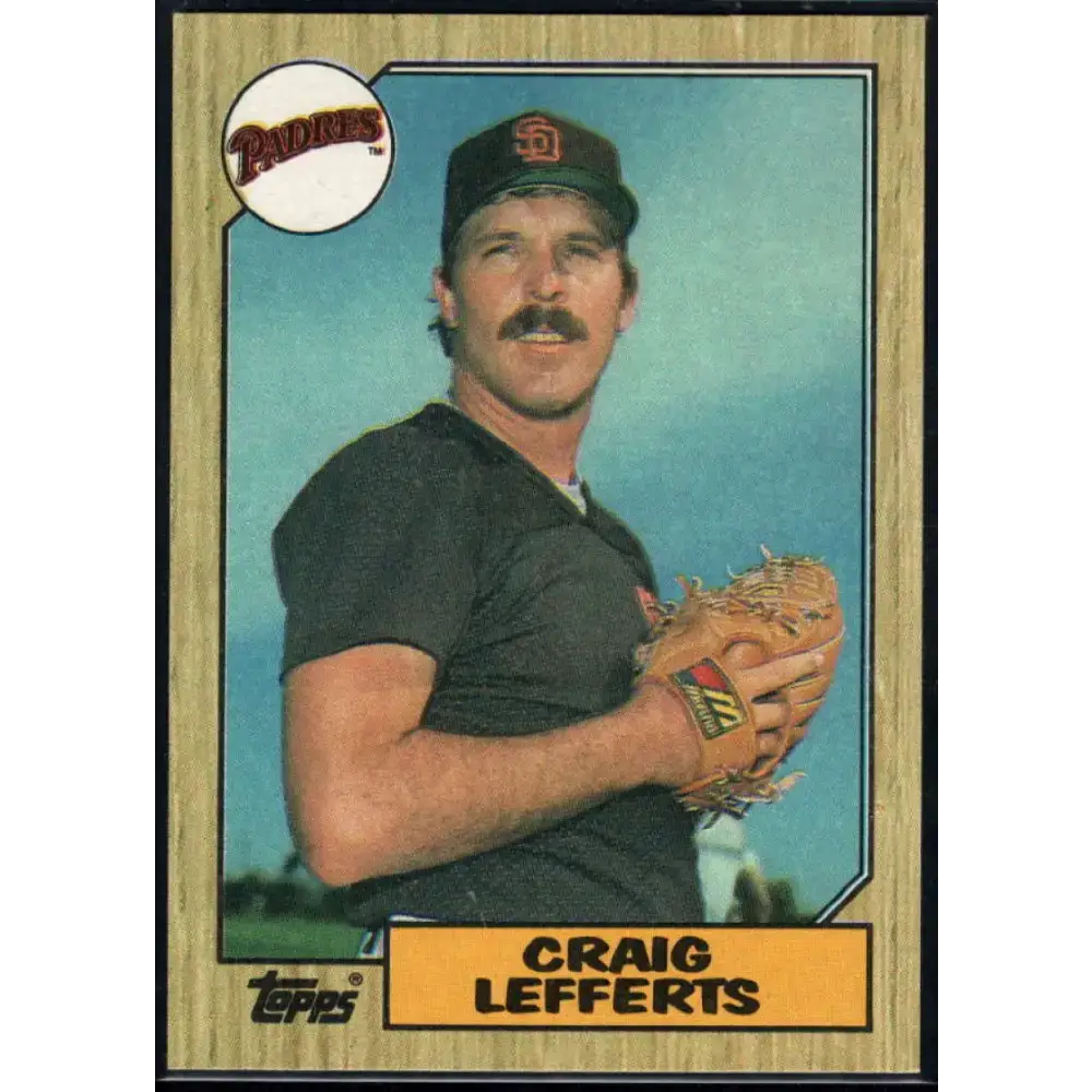 1987 Topps #501 Craig Lefferts EX Excellent San Diego Padres Baseball Card - Baseball Card Single
