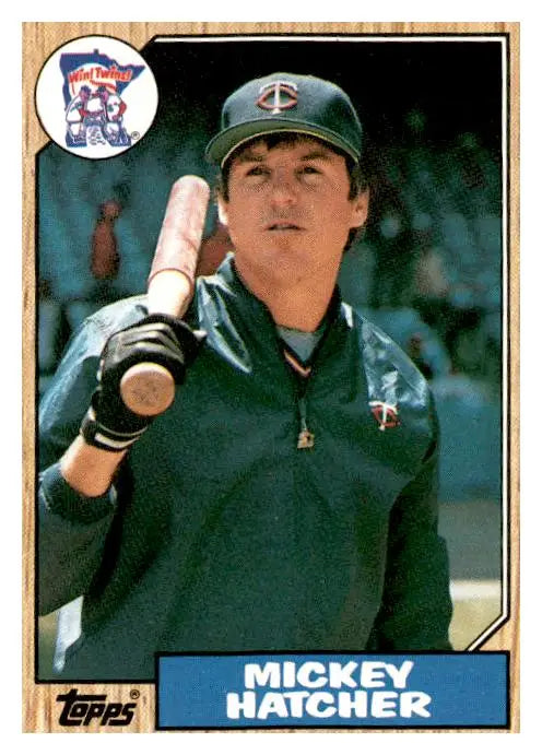 1987 Topps #504 Mickey Hatcher - Baseball Card Single