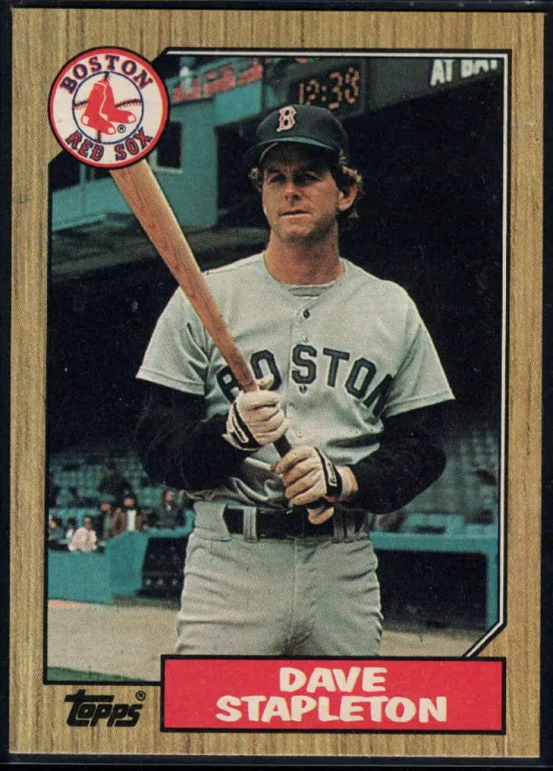 1987 Topps #507 Dave Stapleton EX Excellent Boston Red Sox Baseball Card - Baseball Card Single