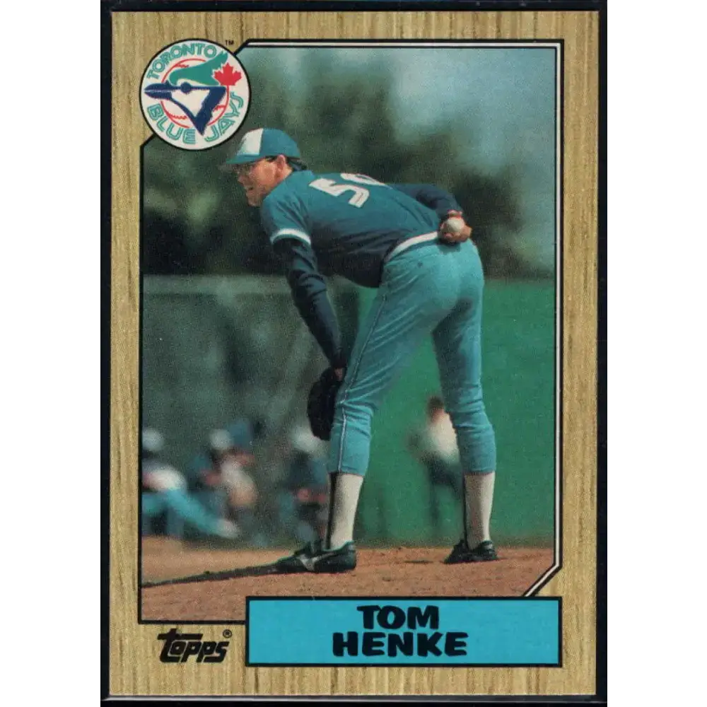 1987 Topps #510 Tom Henke EX Excellent Toronto Blue Jays Baseball Card - Baseball Card Single
