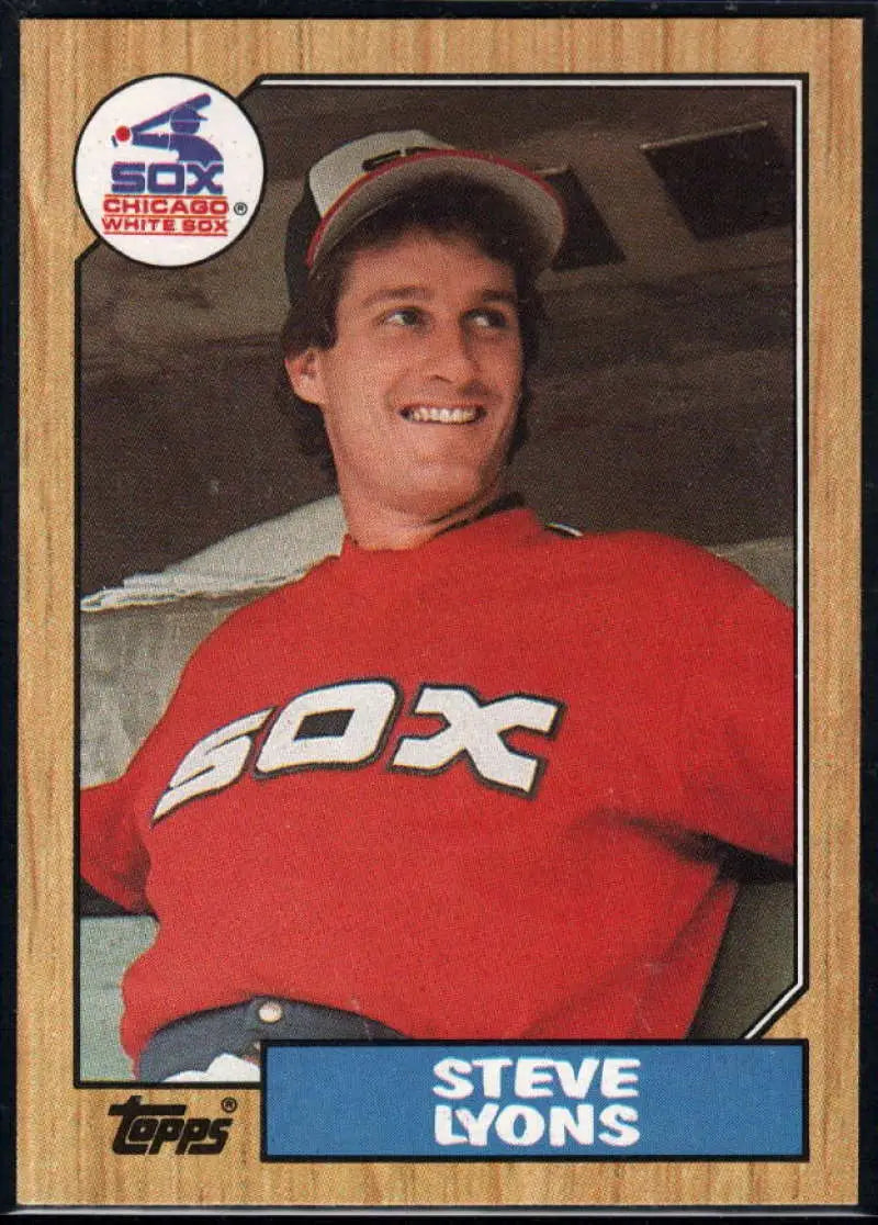 1987 Topps #511 Steve Lyons EX Excellent Chicago White Sox Baseball Card - Baseball Card Single