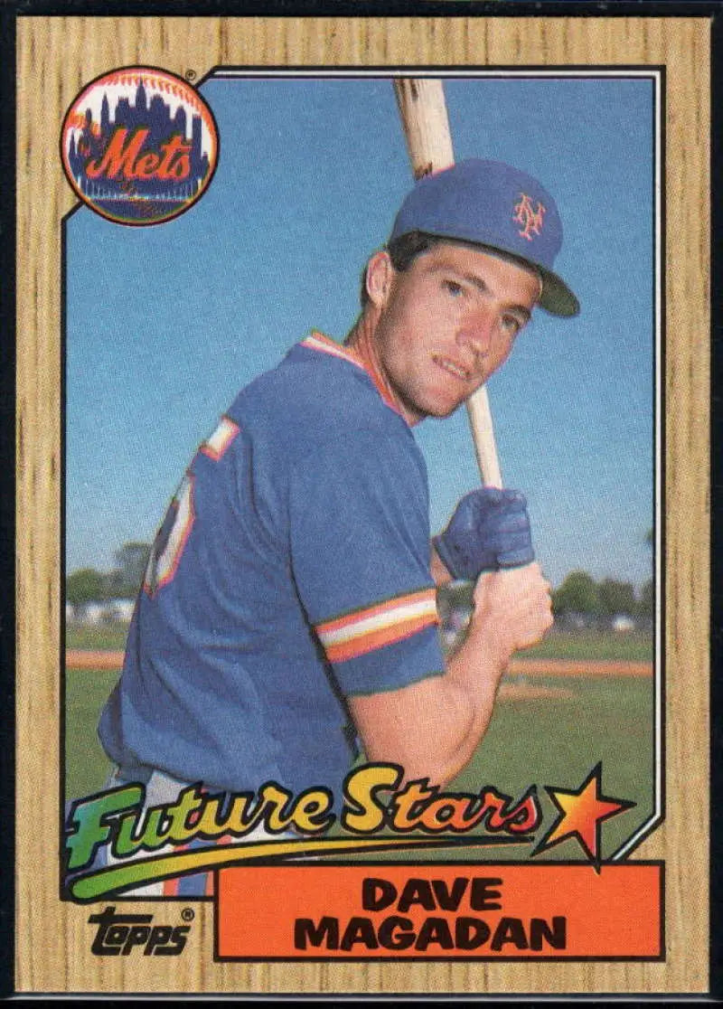 1987 Topps #512 Dave Magadan EX Excellent RC Rookie New York Mets Baseball Card - Baseball Card Single
