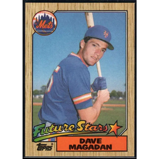 1987 Topps #512 Dave Magadan EX Excellent RC Rookie New York Mets Baseball Card - Baseball Card Single