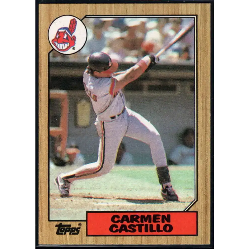 1987 Topps #513 Carmen Castillo EX Excellent Cleveland Indians Baseball Card - Baseball Card Single