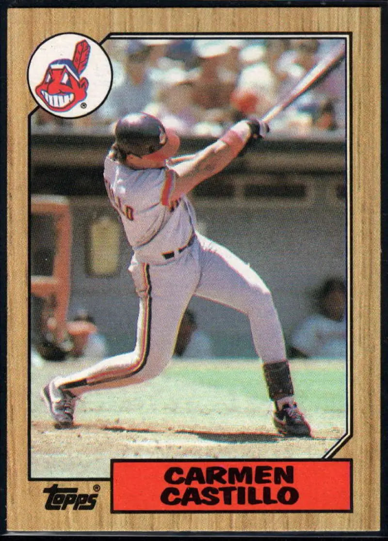 1987 Topps #513 Carmen Castillo EX Excellent Cleveland Indians Baseball Card - Baseball Card Single