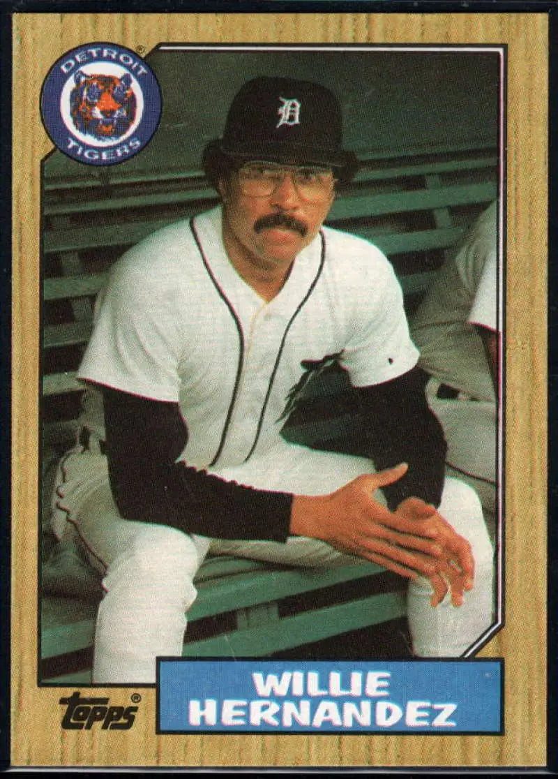 1987 Topps #515 Willie Hernandez EX Excellent Detroit Tigers Baseball Card - Baseball Card Single