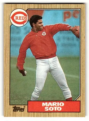 1987 Topps #517 Mario Soto Cincinnati Reds Baseball Cards EX/NM ID:53488 - Baseball Card Single