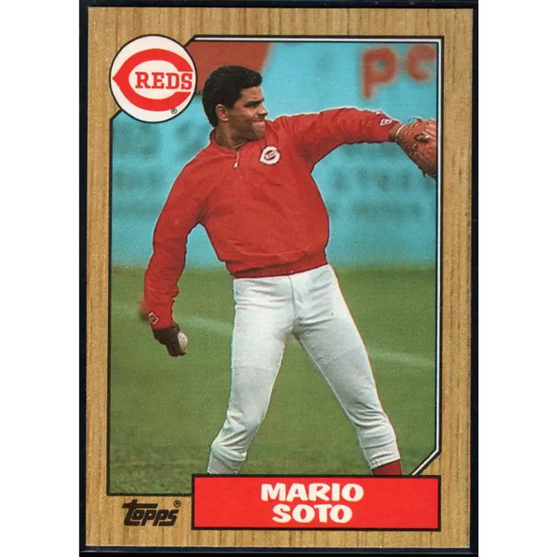 1987 Topps #517 Mario Soto EX Excellent Cincinnati Reds Baseball Card - Baseball Card Single