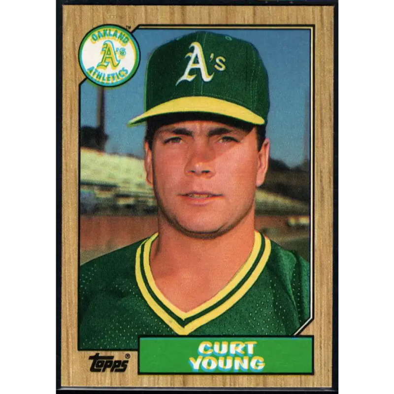 1987 Topps #519 Curt Young EX Excellent Oakland Athletics Baseball Card - Baseball Card Single