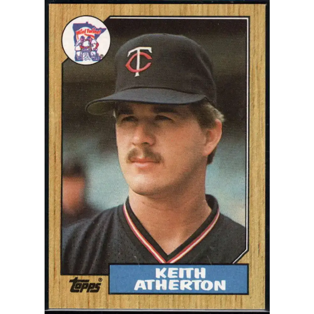 1987 Topps #52 Keith Atherton EX Excellent Minnesota Twins Baseball Card - Baseball Card Single