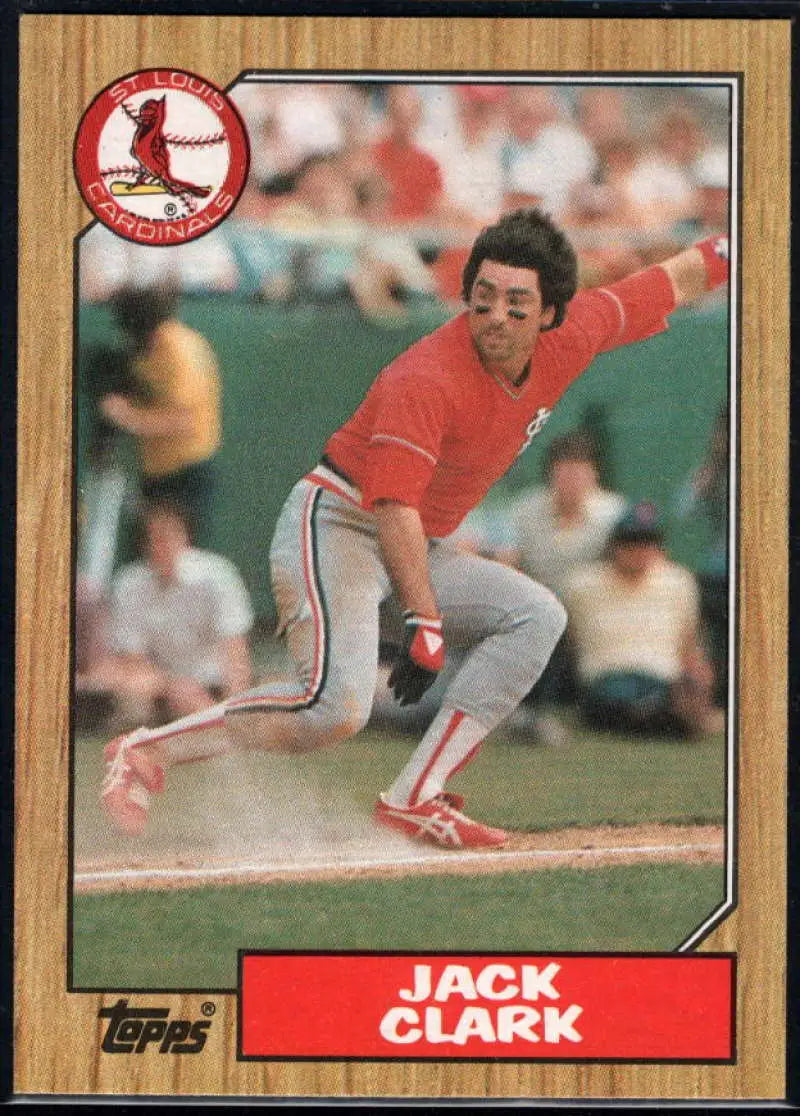 1987 Topps #520 Jack Clark EX Excellent St. Louis Cardinals Baseball Card - Baseball Card Single