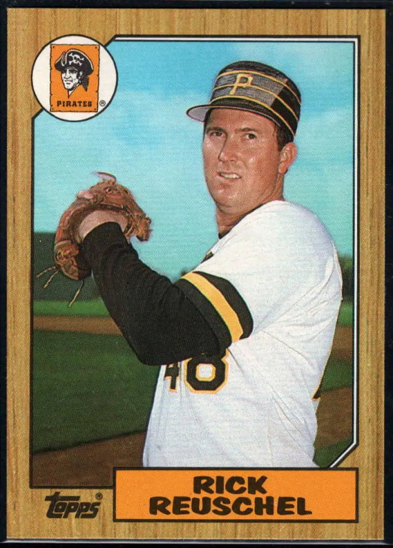 1987 Topps #521 Rick Reuschel EX Excellent Pittsburgh Pirates Baseball Card - Baseball Card Single