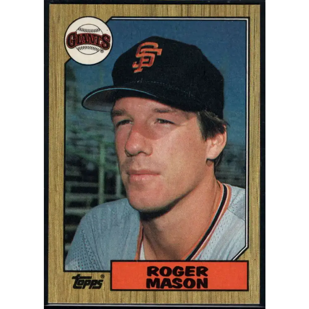 1987 Topps #526 Roger Mason EX Excellent San Francisco Giants Baseball Card - Baseball Card Single