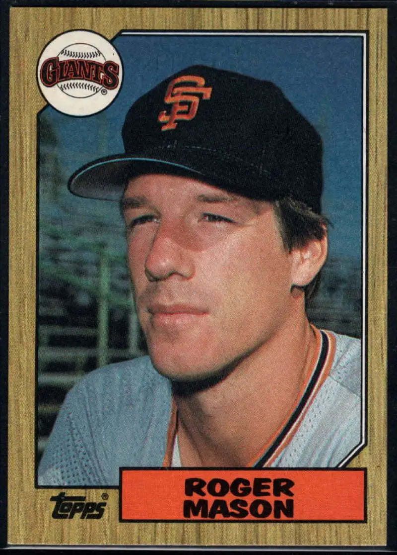 1987 Topps #526 Roger Mason EX Excellent San Francisco Giants Baseball Card - Baseball Card Single
