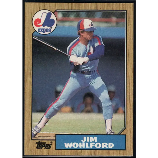 1987 Topps #527 Jim Wohlford EX Excellent Montreal Expos Baseball Card - Baseball Card Single