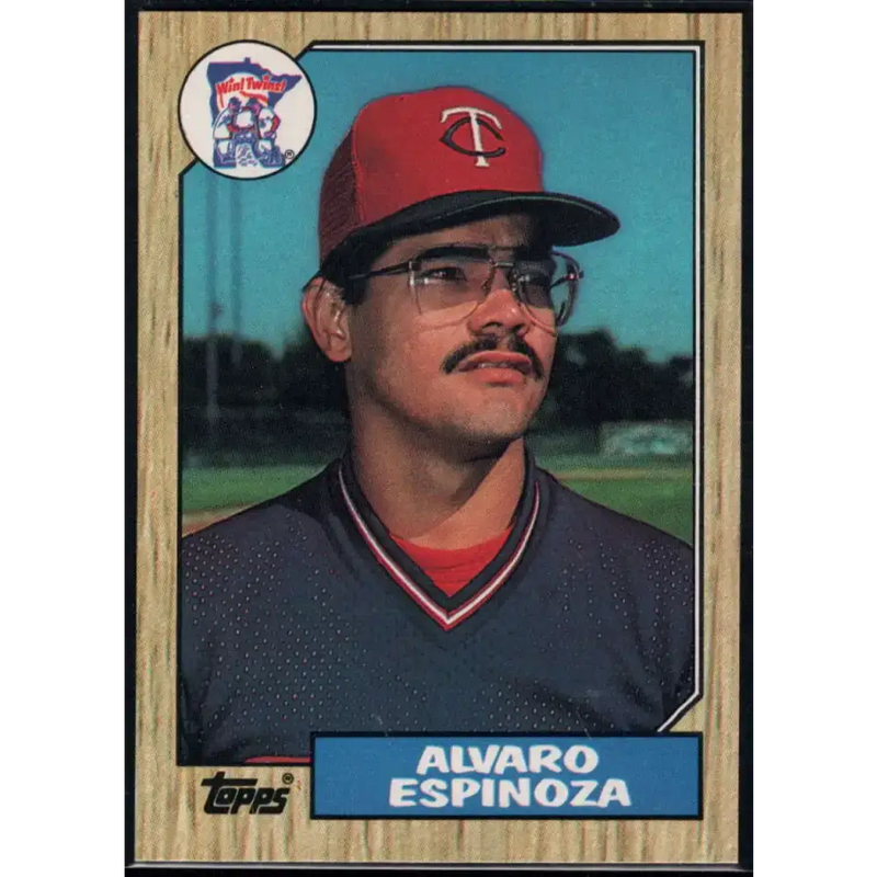 1987 Topps #529 Alvaro Espinoza EX Excellent RC Rookie Minnesota Twins Baseball Card - Baseball Card Single