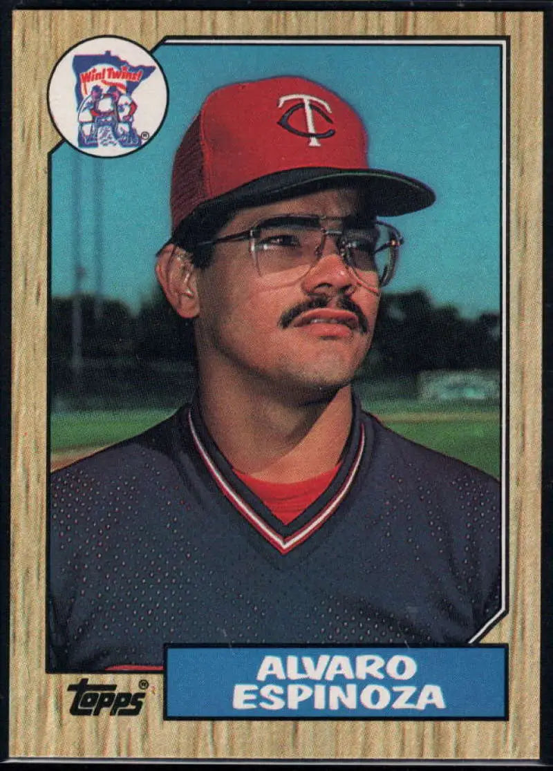 1987 Topps #529 Alvaro Espinoza EX Excellent RC Rookie Minnesota Twins Baseball Card - Baseball Card Single