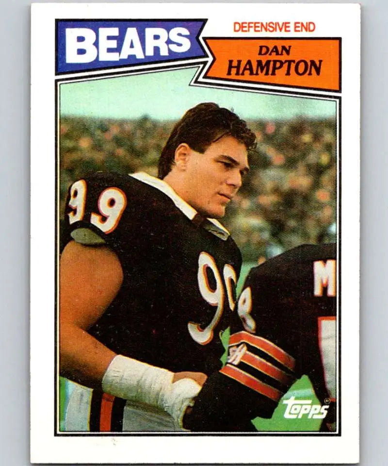 1987 Topps #53 Dan Hampton EX Excellent Chicago Bears Football Card - Football Card Single