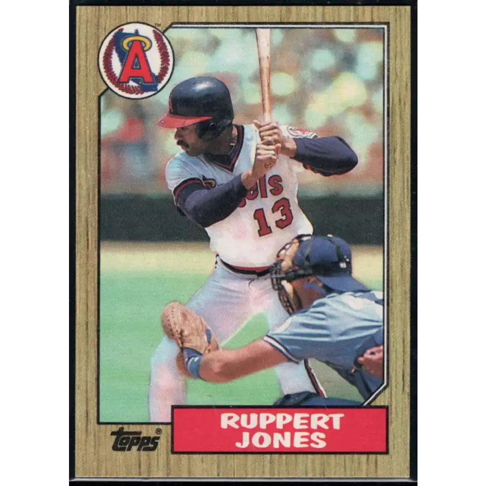 1987 Topps #53 Ruppert Jones EX Excellent California Angels Baseball Card - Baseball Card Single