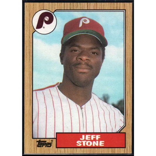 1987 Topps #532 Jeff Stone EX Excellent Philadelphia Phillies Baseball Card