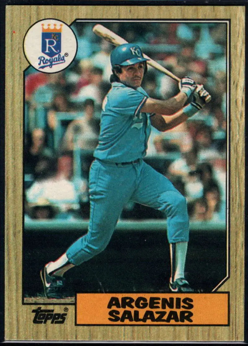 1987 Topps #533 Angel Salazar EX Excellent Kansas City Royals Baseball Card - Baseball Card Single