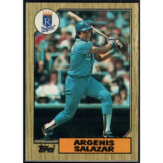 1987 Topps #533 Angel Salazar EX Excellent Kansas City Royals Baseball Card - Baseball Card Single