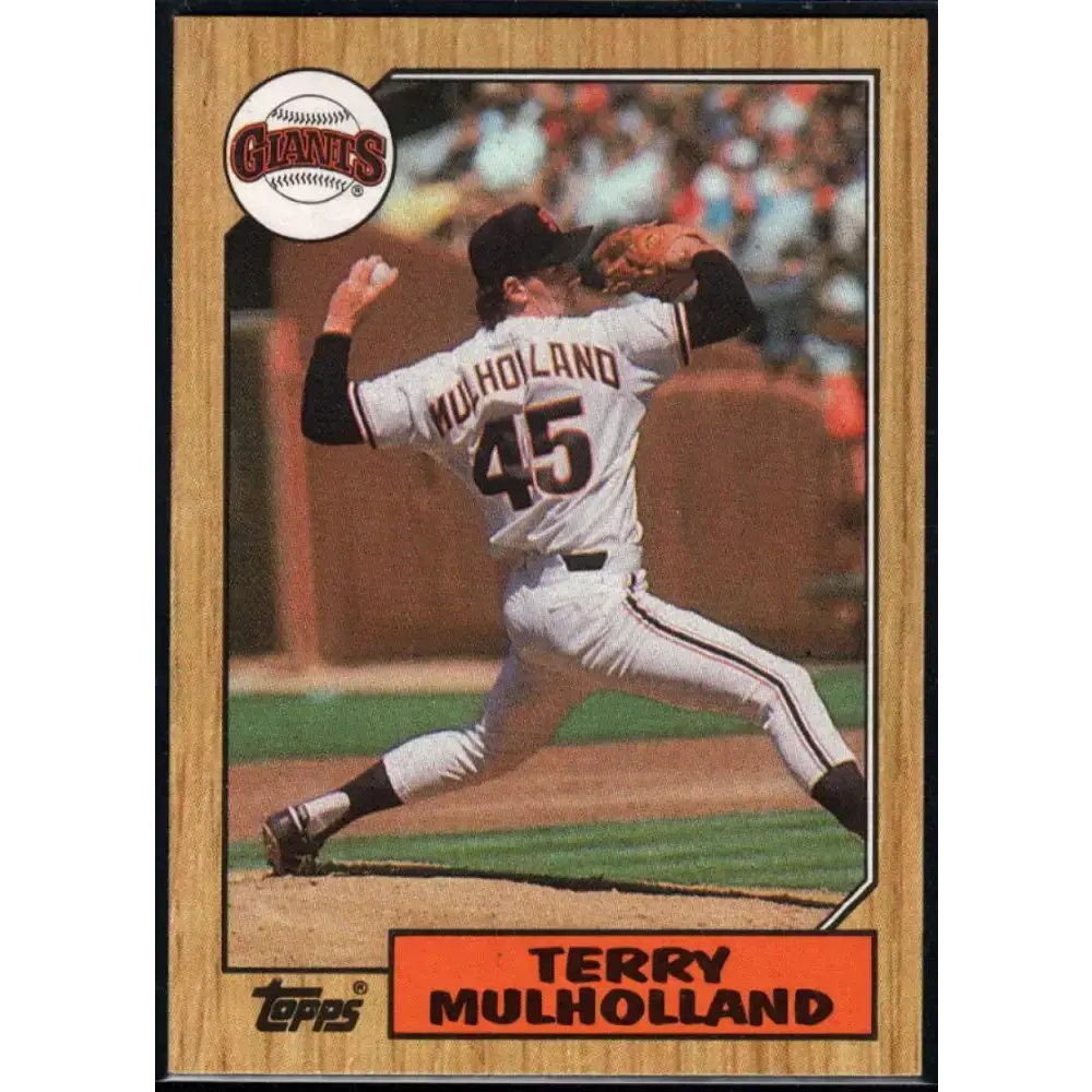 1987 Topps #536 Terry Mulholland EX Excellent RC Rookie San Francisco Giants Baseball Card - Baseball Card Single