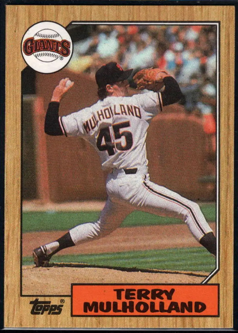 1987 Topps #536 Terry Mulholland EX Excellent RC Rookie San Francisco Giants Baseball Card - Baseball Card Single