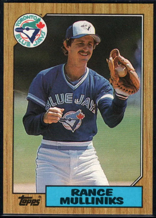 1987 Topps #537 Rance Mulliniks EX Excellent Toronto Blue Jays Baseball Card - Baseball Card Single