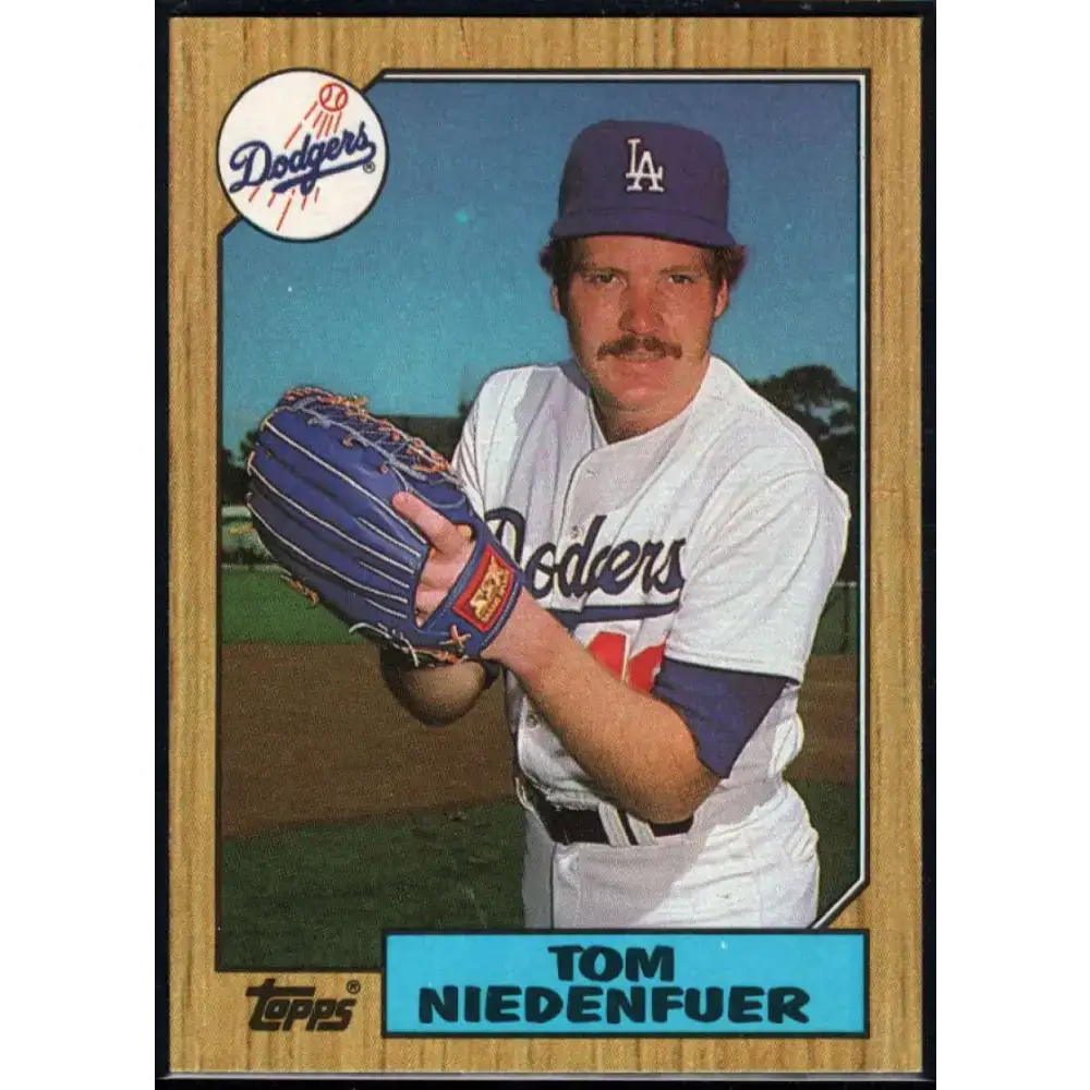 1987 Topps #538 Tom Niedenfuer EX Excellent Los Angeles Dodgers Baseball Card - Baseball Card Single