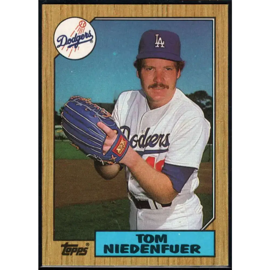 1987 Topps #538 Tom Niedenfuer EX Excellent Los Angeles Dodgers Baseball Card - Baseball Card Single