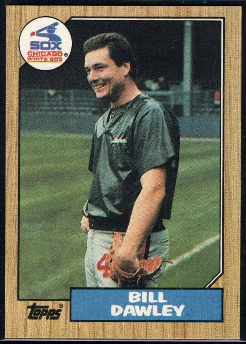 1987 Topps #54 Bill Dawley EX Excellent Chicago White Sox Baseball Card - Baseball Card Single