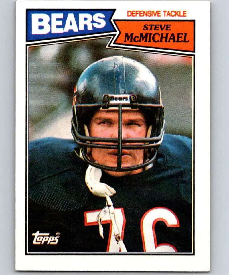 1987 Topps #54 Steve McMichael EX Excellent Chicago Bears Football Card - Football Card Single