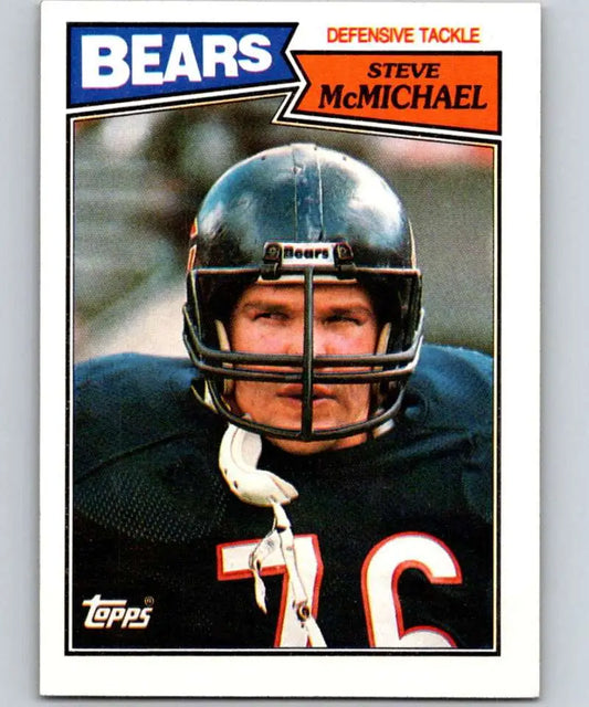 1987 Topps #54 Steve McMichael EX Excellent Chicago Bears Football Card - Football Card Single