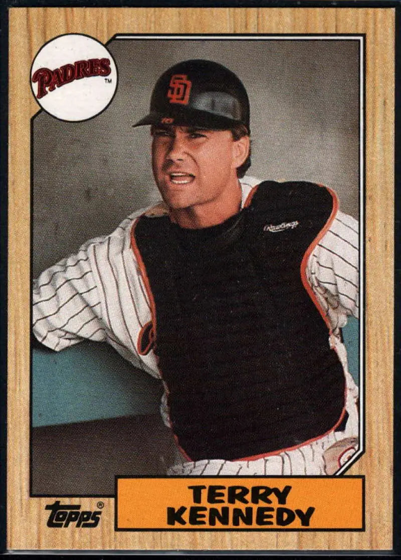 1987 Topps #540 Terry Kennedy EX Excellent San Diego Padres Baseball Card - Baseball Card Single