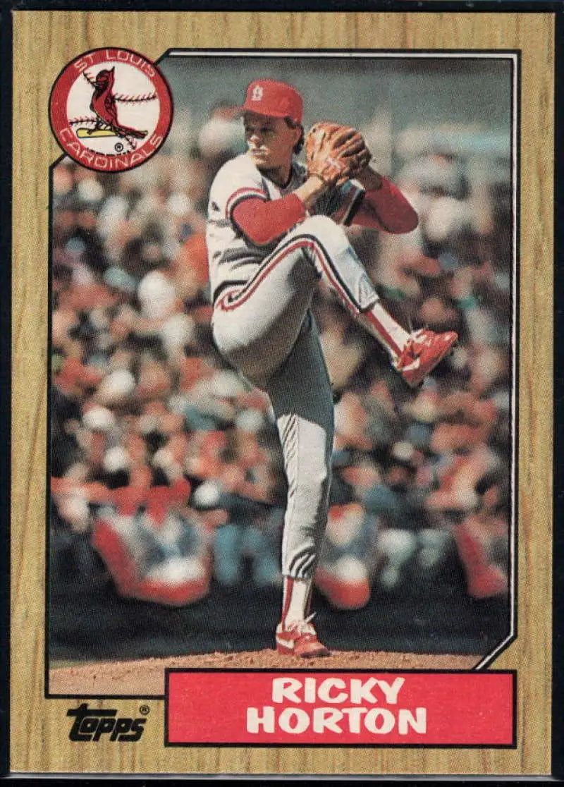 1987 Topps #542 Ricky Horton EX Excellent St. Louis Cardinals Baseball Card - Baseball Card Single