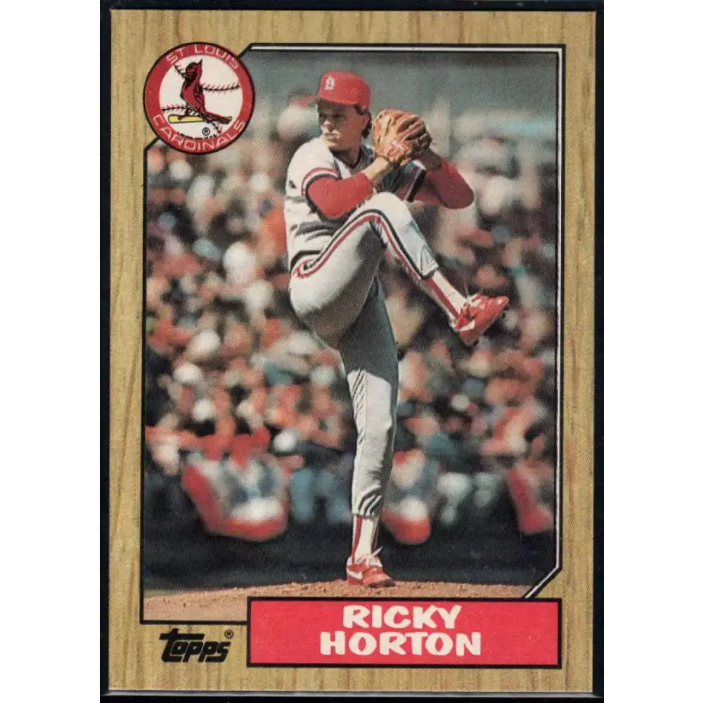 1987 Topps #542 Ricky Horton EX Excellent St. Louis Cardinals Baseball Card - Baseball Card Single