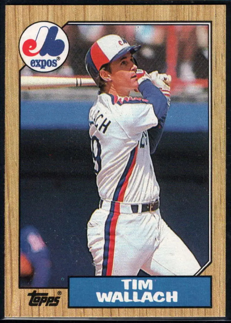 1987 Topps #55 Tim Wallach EX Excellent Montreal Expos Baseball Card - Baseball Card Single