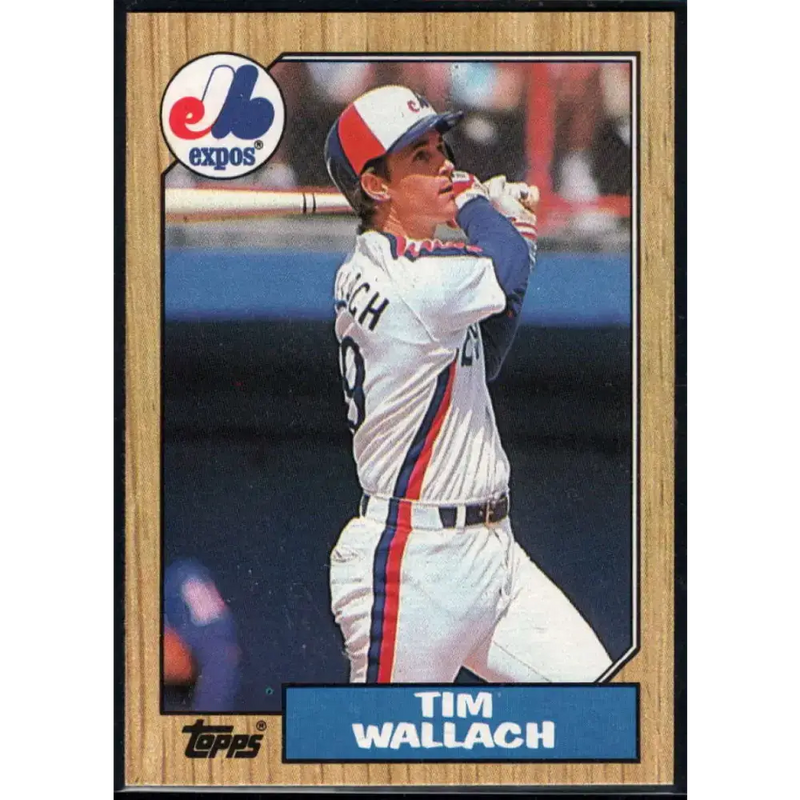 1987 Topps #55 Tim Wallach EX Excellent Montreal Expos Baseball Card - Baseball Card Single