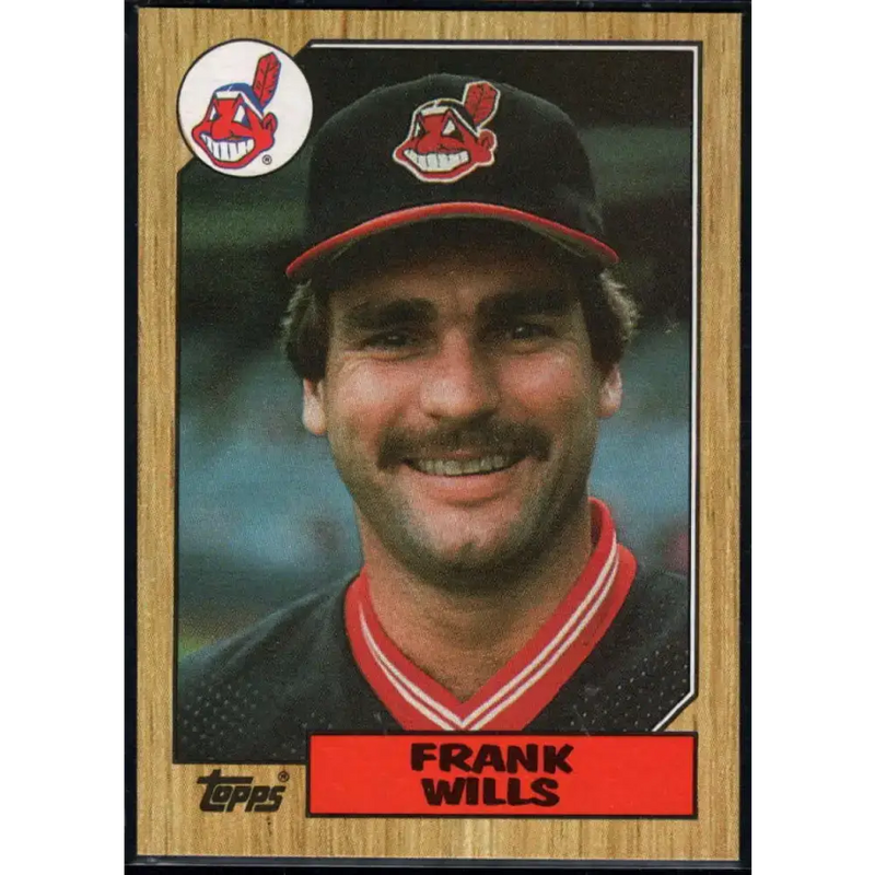 1987 Topps #551 Frank Wills EX Excellent Cleveland Indians Baseball Card - Baseball Card Single