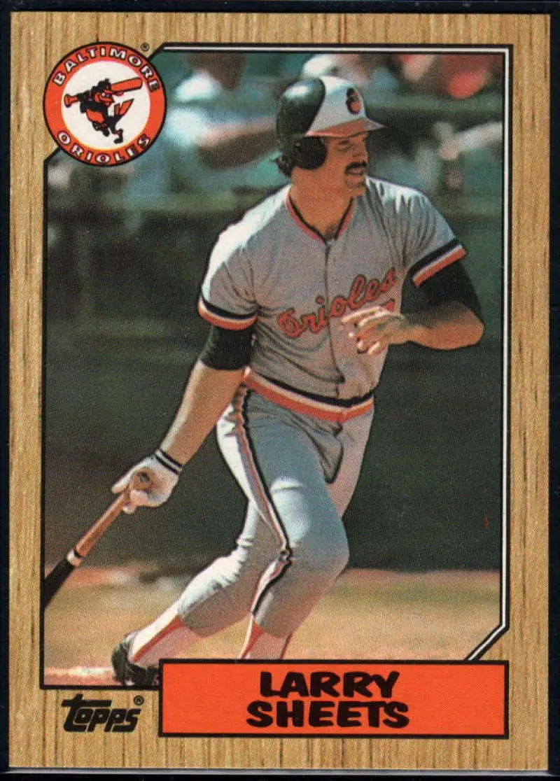 1987 Topps #552 Larry Sheets EX Excellent Baltimore Orioles Baseball Card - Baseball Card Single