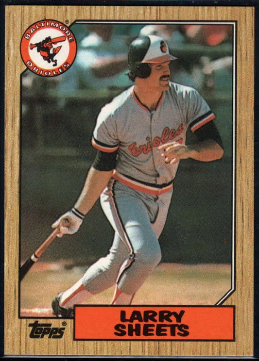1987 Topps #552 Larry Sheets EX Excellent Baltimore Orioles Baseball Card - Baseball Card Single