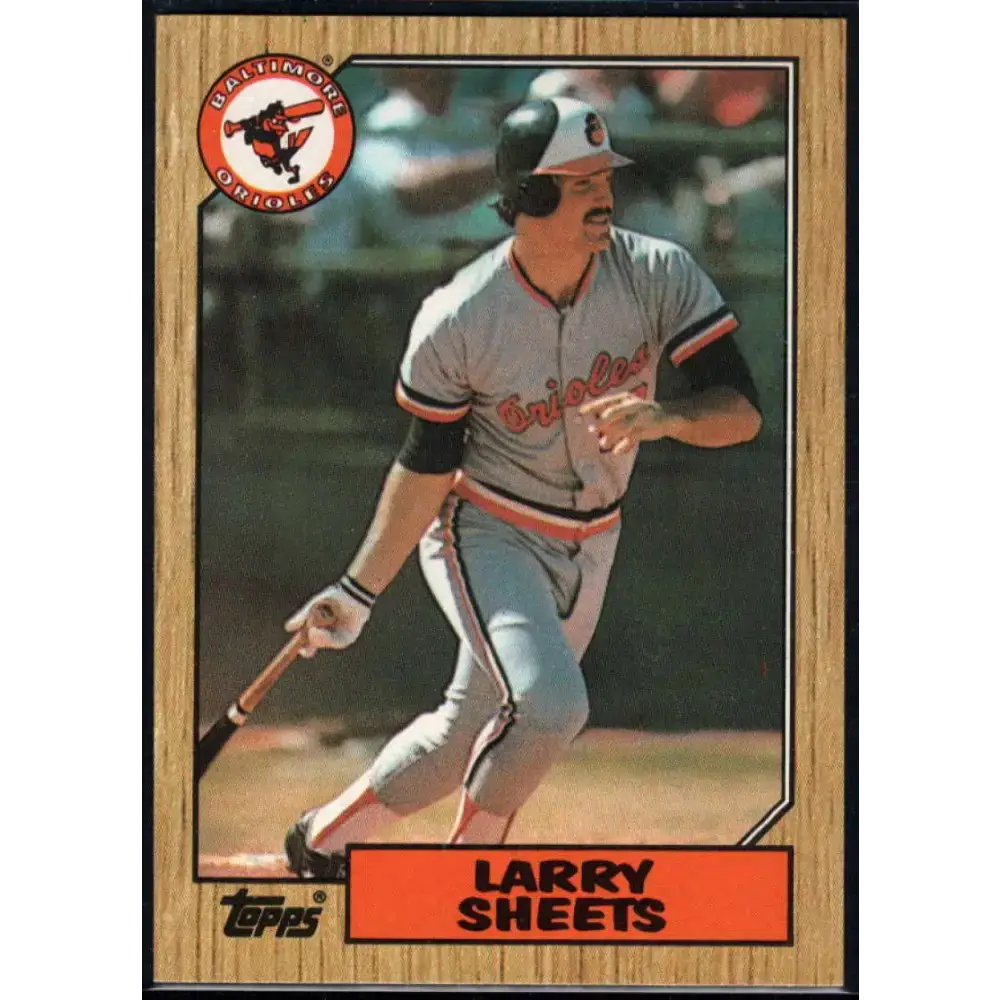 1987 Topps #552 Larry Sheets EX Excellent Baltimore Orioles Baseball Card - Baseball Card Single