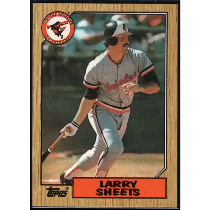 1987 Topps #552 Larry Sheets EX Excellent Baltimore Orioles Baseball Card - Baseball Card Single