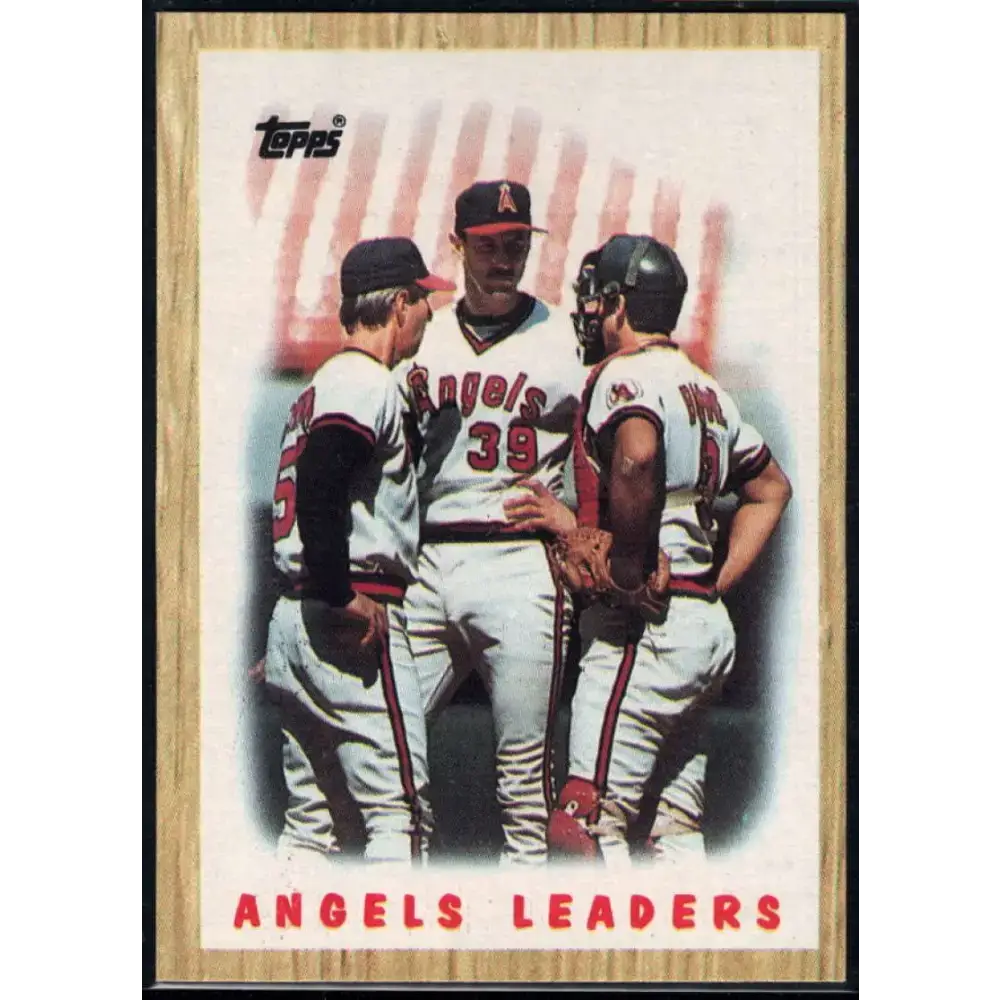1987 Topps #556 Angels Leaders EX Excellent California Angels Baseball Card - Baseball Card Single