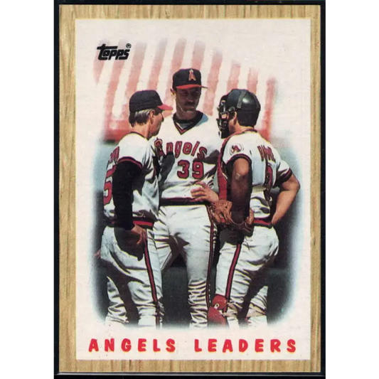 1987 Topps #556 Angels Leaders EX Excellent California Angels Baseball Card - Baseball Card Single