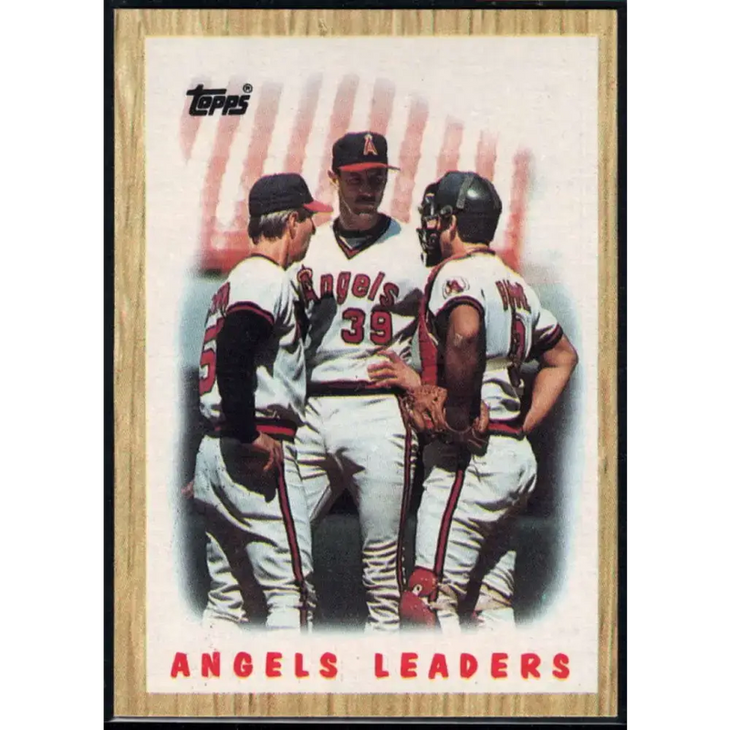 1987 Topps #556 Angels Leaders EX Excellent California Angels Baseball Card - Baseball Card Single